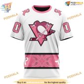 Custom In October We Wear Pink Breast Cancer Nhl Pittsburgh Penguins Hoodie 3d 3.jpg - demo10