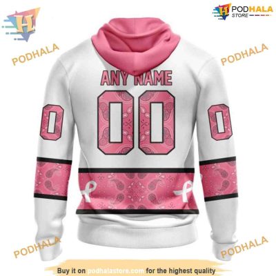 Custom IN OCTOBER WE WEAR PINK BREAST CANCER NHL Washington Capitals Hoodie 3D