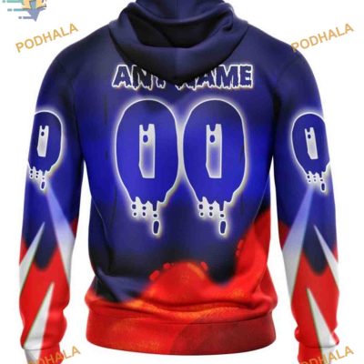 Custom Jersey For Halloween Night NHL New York Rangers Hoodie 3D