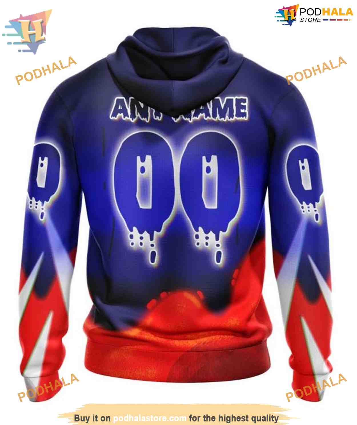 Custom Jersey For Halloween Night NHL New York Rangers Hoodie 3D Custom Jersey For Halloween Night NHL New York Rangers Hoodie 3D