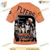 Custom Kiss Band Style Nhl Philadelphia Flyers Hoodie 3d 4.jpg - demo10