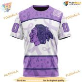 Custom Lavender Fight Cancer Nhl Chicago Blackhawks Hoodie 3d 3.jpg - demo10