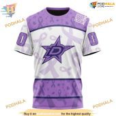 Custom Lavender Fight Cancer Nhl Dallas Stars Hoodie 3d Shirt 3.jpg - demo10