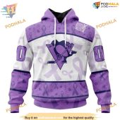 Custom Lavender Fight Cancer Nhl Pittsburgh Penguins Hoodie 3d 1.jpg - demo10