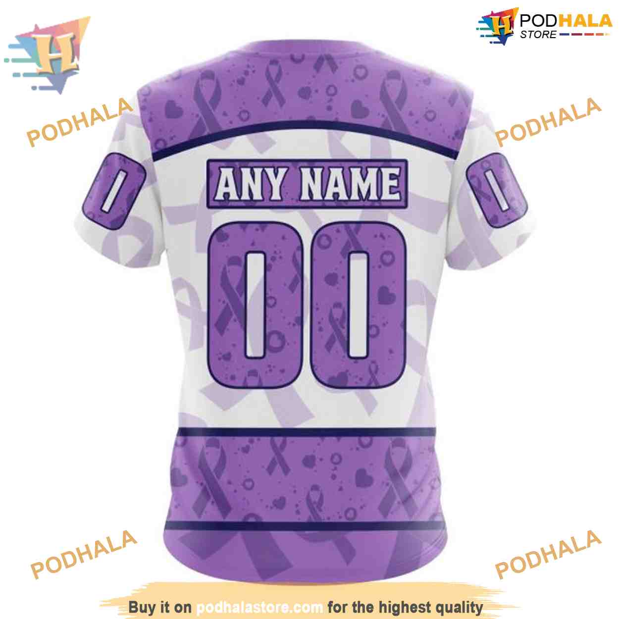 Custom Lavender Fight Cancer NHL Tampa Bay Lightning Hoodie 3D Custom Lavender Fight Cancer NHL Tampa Bay Lightning Hoodie 3D