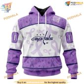 Custom Lavender Fight Cancer Nhl Washington Capitals Hoodie 3d 1.jpg - demo10