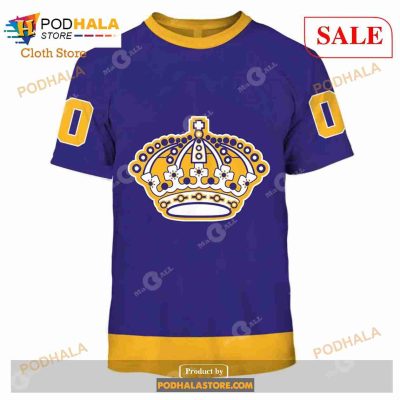 Custom Los Angeles Kings 70s Throwback Vintage NHL Away Sweatshirt Hoodie 3D