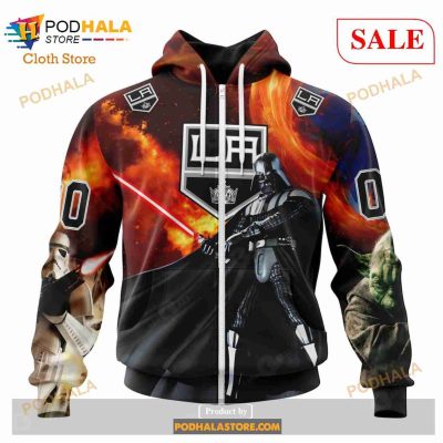 Custom Los Angeles Kings Design X Star War Sweatshirt NHL Hoodie 3D