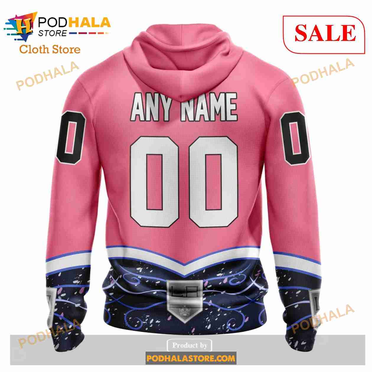 Custom Los Angeles Kings Fights Cancer Sweatshirt NHL Hoodie 3D Custom Los Angeles Kings Fights Cancer Sweatshirt NHL Hoodie 3D
