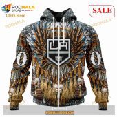 Custom Los Angeles Kings Native Costume Design Sweatshirt Nhl Hoodie 3d 2.jpg - demo10