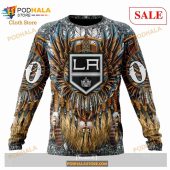 Custom Los Angeles Kings Native Costume Design Sweatshirt Nhl Hoodie 3d 4.jpg - demo10