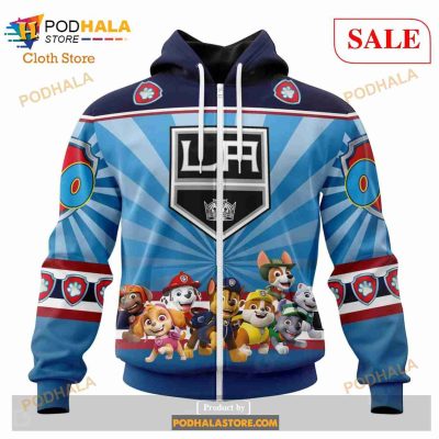 Custom Los Angeles Kings Paw Patrol Sweatshirt NHL Hoodie 3D