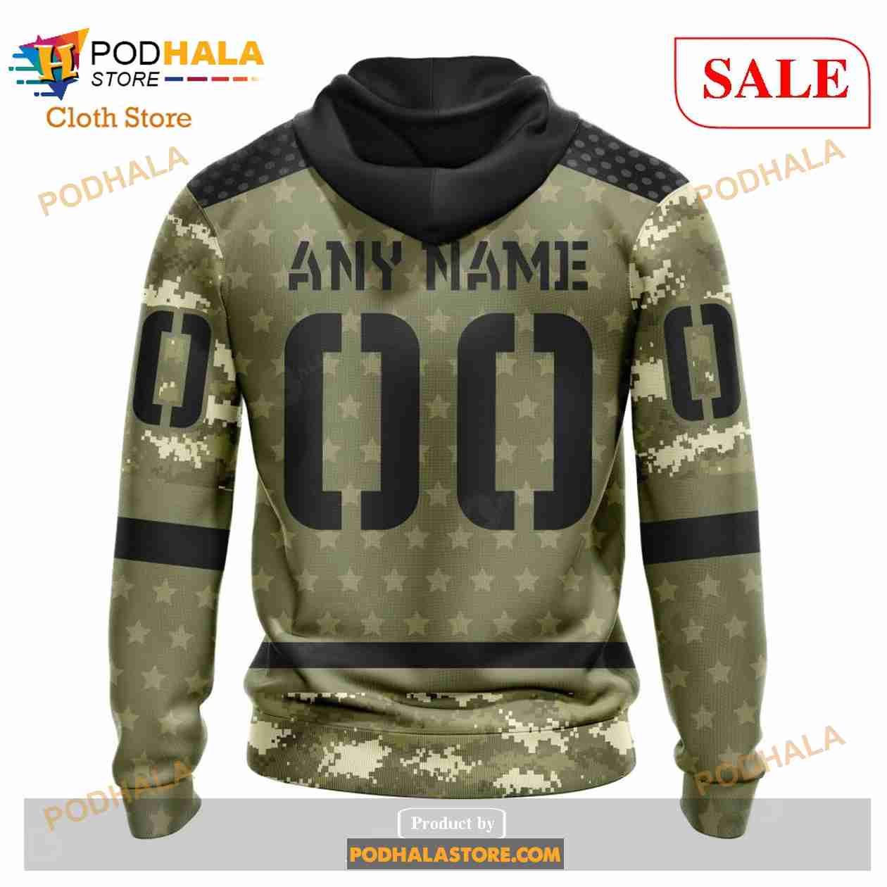 Custom Minnesota Wild Camo Military Appreciation NHL Hoodie 3D Custom Minnesota Wild Camo Military Appreciation NHL Hoodie 3D