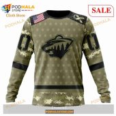 Custom Minnesota Wild Camo Military Appreciation Nhl Hoodie 3d 4.jpg - demo10