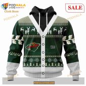 Custom Minnesota Wild Chrismas Season Sweatshirt Nhl Hoodie 3d 1.jpg - demo10