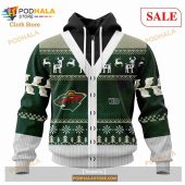 Custom Minnesota Wild Chrismas Season Sweatshirt Nhl Hoodie 3d 2.jpg - demo10