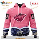 Custom Minnesota Wild Fights Cancer Sweatshirt Nhl Hoodie 3d 1.jpg - demo10