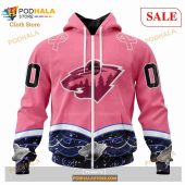 Custom Minnesota Wild Fights Cancer Sweatshirt Nhl Hoodie 3d 2.jpg - demo10