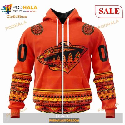 Custom Minnesota Wild National Day For Truth And Reconciliation NHL Hoodie 3D