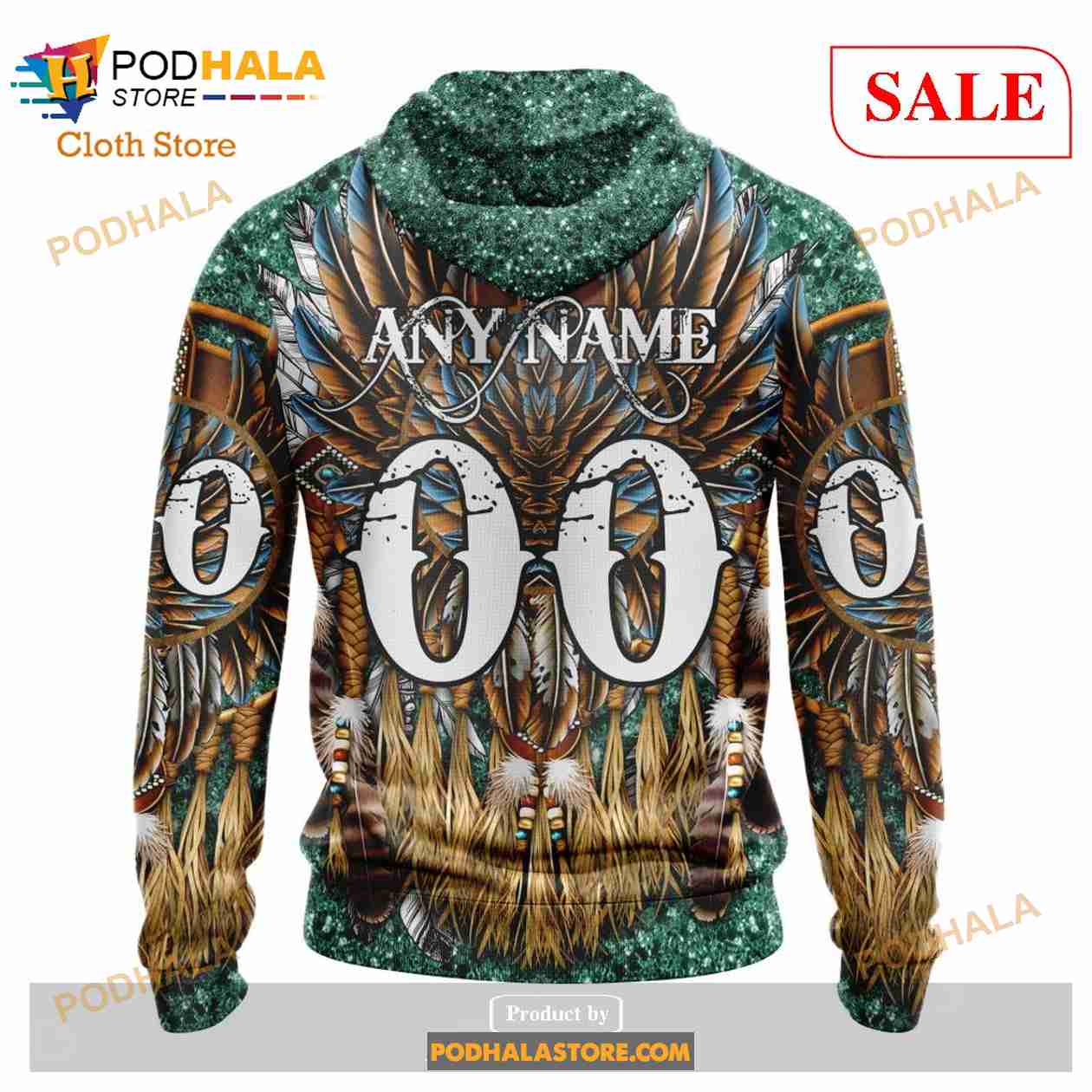 Custom Minnesota Wild Native Costume Design Sweatshirt NHL Hoodie 3D Custom Minnesota Wild Native Costume Design Sweatshirt NHL Hoodie 3D