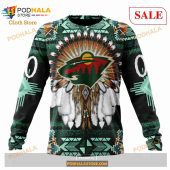 Custom Minnesota Wild Native Costume Sweatshirt Nhl Hoodie 3d 4.jpg - demo10