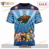 Custom Minnesota Wild Paw Patrol Sweatshirt Nhl Hoodie 3d 6.jpg - demo10