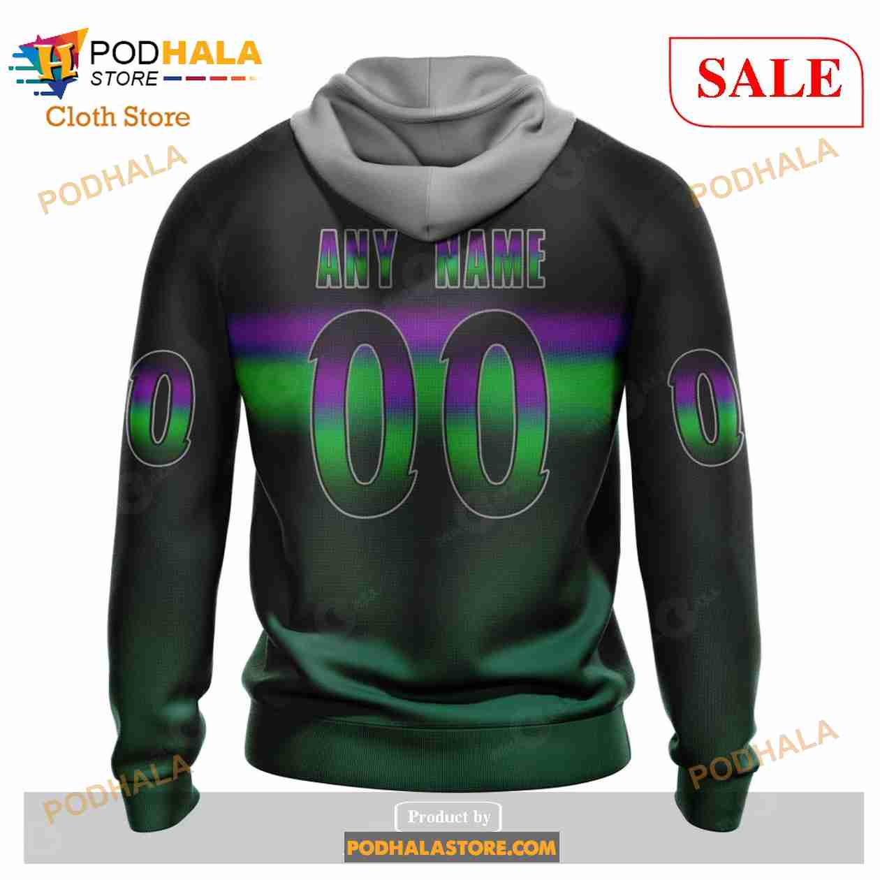 Custom Minnesota Wild Retro Gradient Design Sweatshirt NHL Hoodie 3D Custom Minnesota Wild Retro Gradient Design Sweatshirt NHL Hoodie 3D
