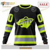 Custom Minnesota Wild Unisex Firefighter Uniforms Color Nhl Hoodie 3d 4.jpg - demo10