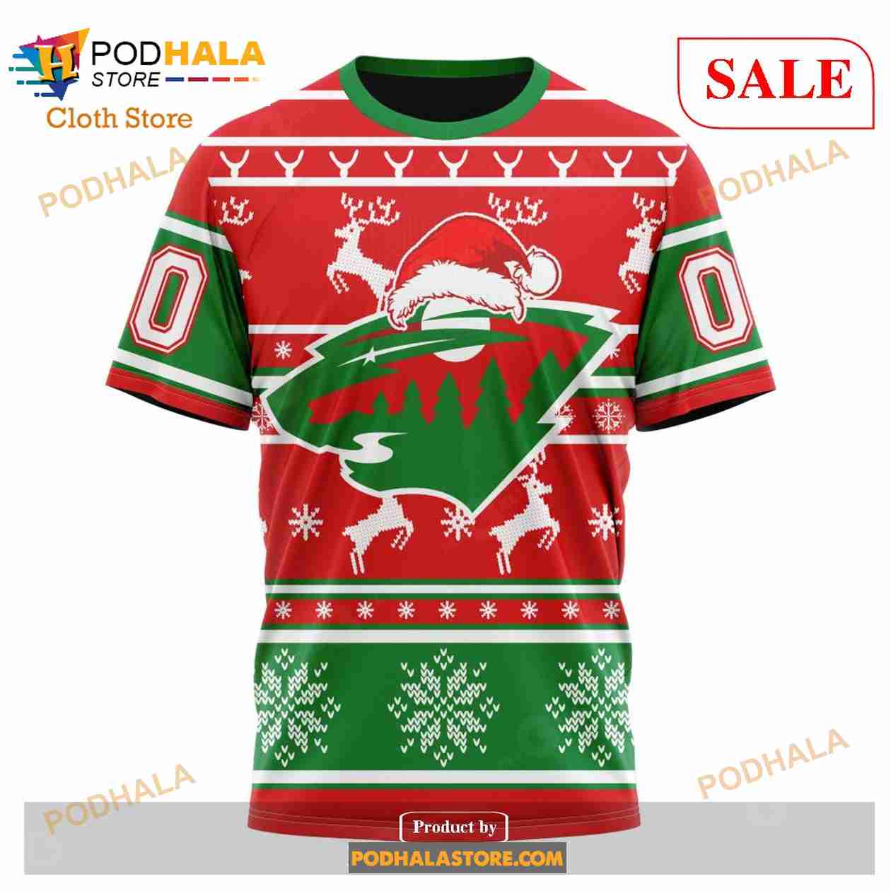 Custom Minnesota Wild Unisex Shirt Sweatshirt NHL Hoodie 3D Christmas Custom Minnesota Wild Unisex Shirt Sweatshirt NHL Hoodie 3D Christmas