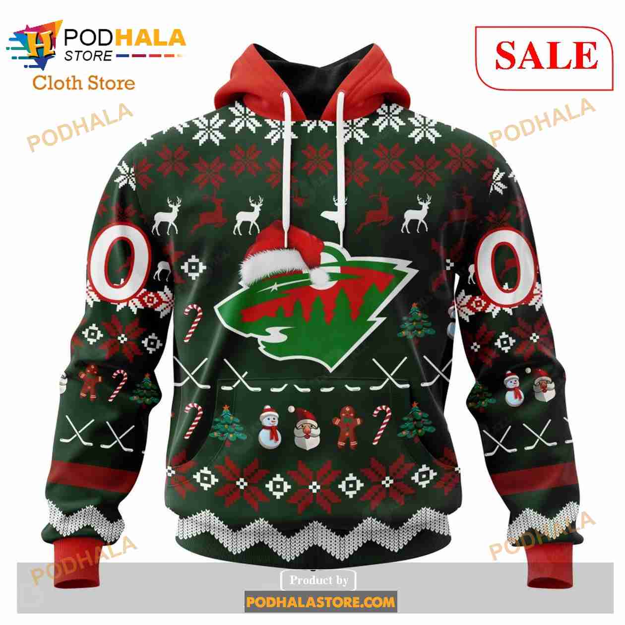 Custom Minnesota Wild Unisex Sweatshirt NHL Hoodie 3D, Christmas Gifts Custom Minnesota Wild Unisex Sweatshirt NHL Hoodie 3D, Christmas Gifts