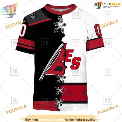 Custom Mix Jersey 2023 Style NHL Carolina Hurricanes Hoodie 3D Sweatshirt