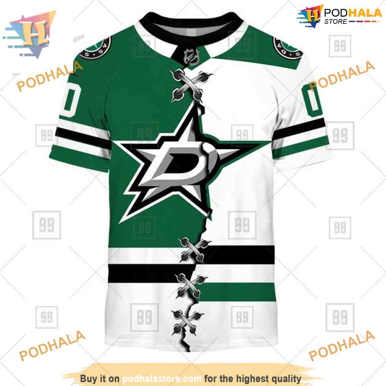 Custom Mix Jersey 2023 Style NHL Dallas Stars Hoodie 3D Shirt Custom Mix Jersey 2023 Style NHL Dallas Stars Hoodie 3D Shirt