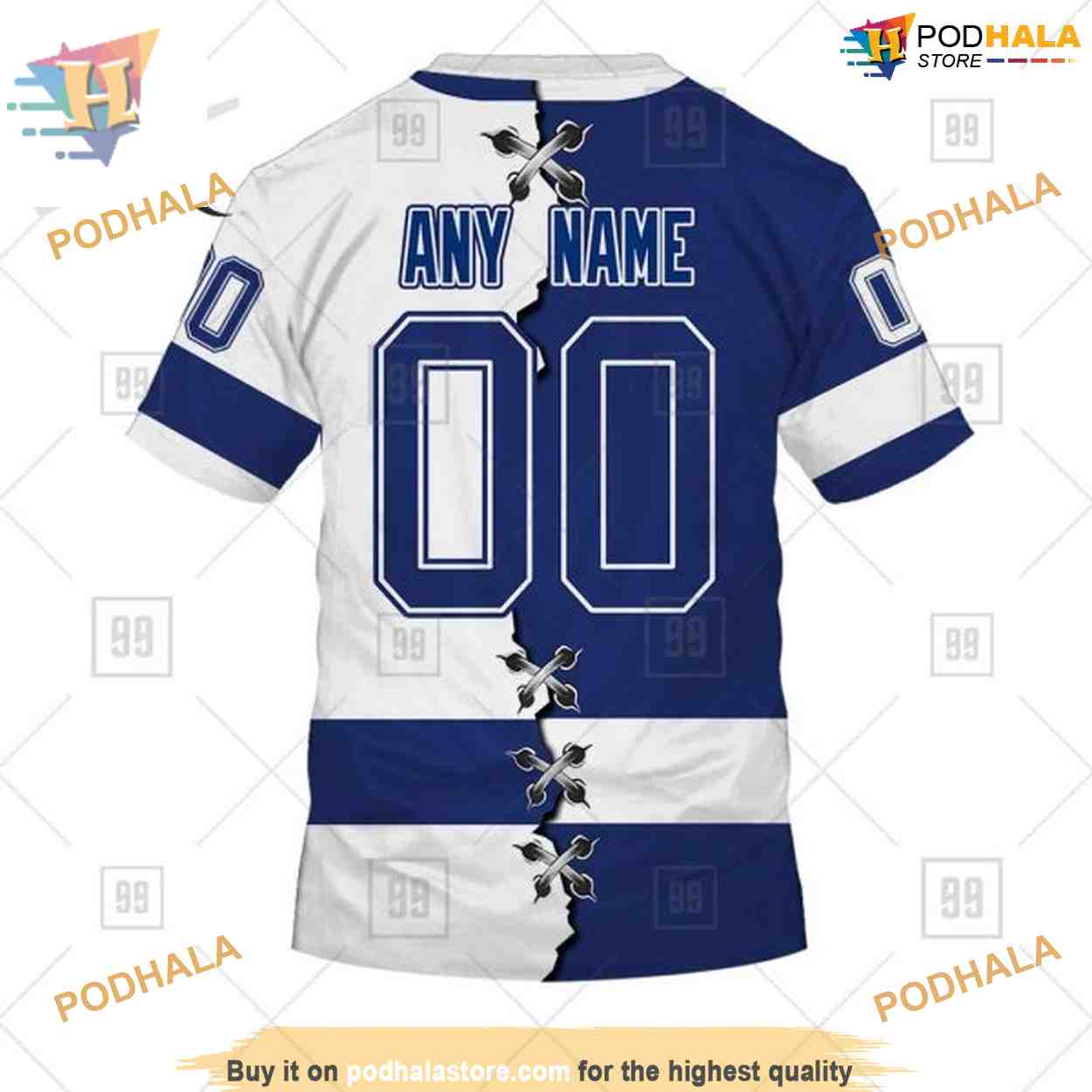 Custom Mix Jersey 2023 Style NHL Tampa Bay Lightning Hoodie 3D Custom Mix Jersey 2023 Style NHL Tampa Bay Lightning Hoodie 3D