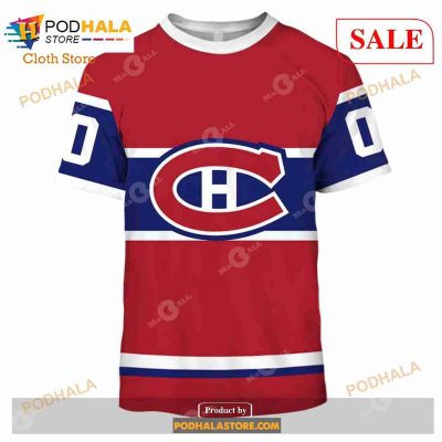 Custom Montreal Canadiens 60s 70s Throwback Vintage Home Sweatshirt Hoodie 3D