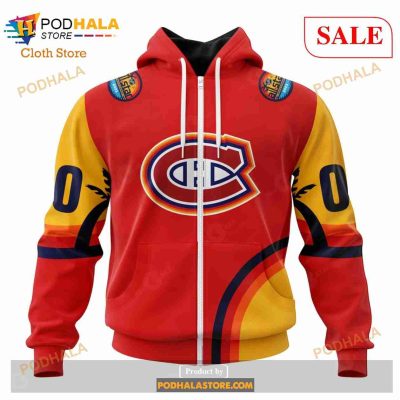 Custom Montreal Canadiens ALL Star Sunset Sweatshirt NHL Hoodie 3D