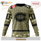 Custom Montreal Canadiens Camo Military Appreciation Nhl Hoodie 3d 4.jpg - demo10
