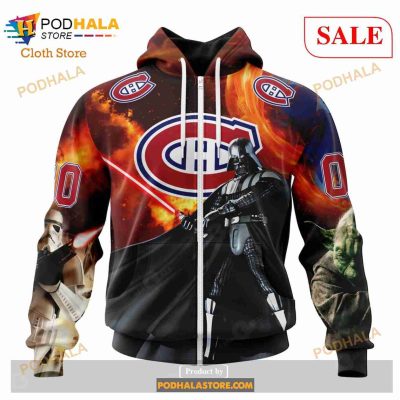 Custom Montreal Canadiens Design X Star War Sweatshirt NHL Hoodie 3D