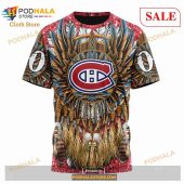 Custom Montreal Canadiens Native Costume Design Nhl Hoodie 3d 6.jpg - demo10