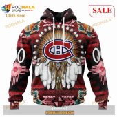 Custom Montreal Canadiens Native Costume Sweatshirt Nhl Hoodie 3d 1.jpg - demo10