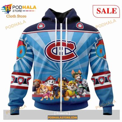 Custom Montreal Canadiens Paw Patrol Sweatshirt NHL Hoodie 3D