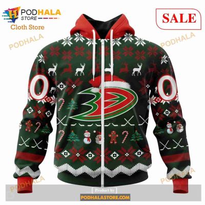 Custom NHL Anaheim Ducks Christmas Is Coming Shirt Sweatshirt Hoodie 3D