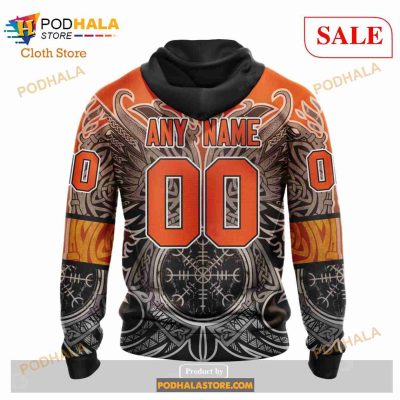 Custom NHL Anaheim Ducks Norse Viking Symbols Shirt Hoodie 3D