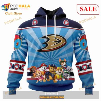 Custom NHL Anaheim Ducks Special Paw Patrol Shirt Hoodie 3D