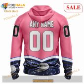 Custom Nhl Anaheim Ducks Unisex For Hockey Fights Cancer Shirt Hoodie 3d 3.jpg - demo10