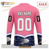 Custom Nhl Anaheim Ducks Unisex For Hockey Fights Cancer Shirt Hoodie 3d 7.jpg - demo10