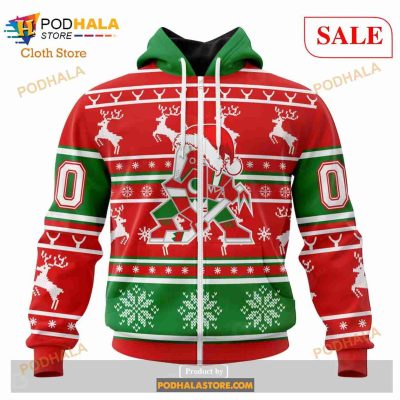 Custom NHL Arizona Coyotes Christmas Is Coming Shirt Sweatshirt Hoodie 3D Women Men