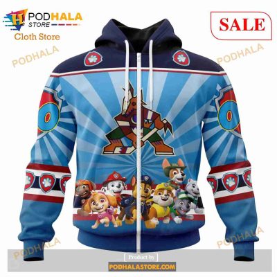 Custom NHL Arizona Coyotes Special Paw Patrol Shirt Hoodie 3D