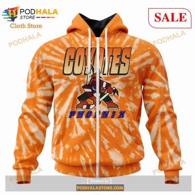 Custom NHL Arizona Coyotes Special Retro Vintage Tie - Dye Shirt Hoodie 3D