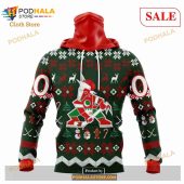 Custom Nhl Arizona Coyotes Women Men Christmas Is Coming Shirt Hoodie 3d 4.jpg - demo10