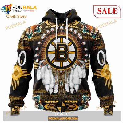 Custom NHL Boston Bruins Special Native Costume Shirt Hoodie 3D
